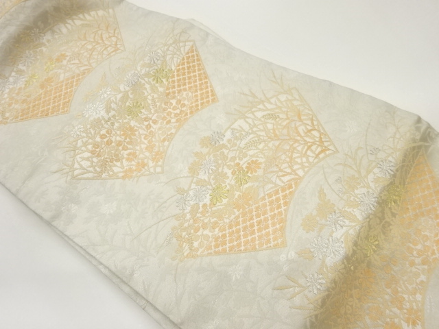 JAPANESE NAGOYA OBI / WOVEN JIGAMI PATTERN